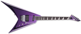 ESP Alexi Ripped Purple Fade Satin w/Ripped Pinstripes 6-String Electric Guitar  2022